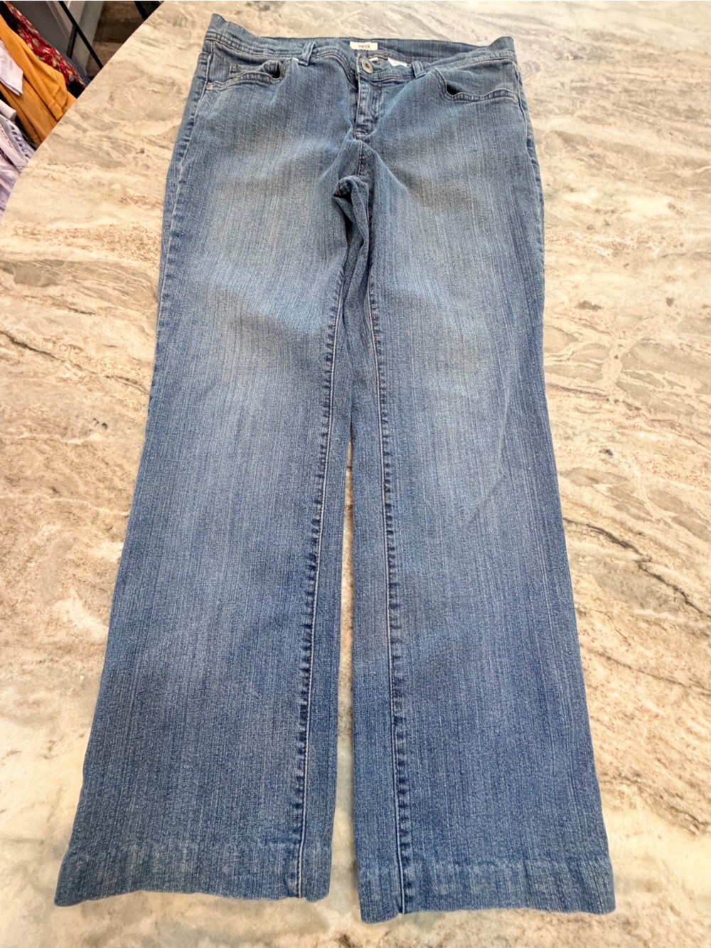Liz & Co Stretch Jeans Womens 10P Petite Bootcut Medium Wash Denim